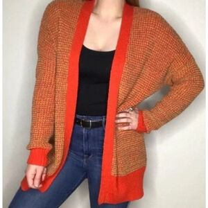 Urban Outfitter | Sz XS Oversized Multi-colored Open Front Cardigan Swea…